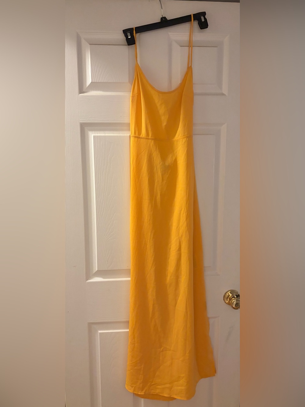 ASOS Yellow Spaghetti Strap Maxi Dress